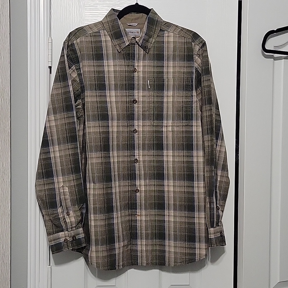 Carhartt Men's Button Down, Relaxed Fit. SZ M